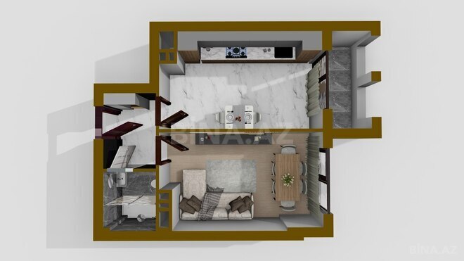 Продаётся 1-комн. новостройка 47.6 м², пос. Масазыр, photo 6 from 11