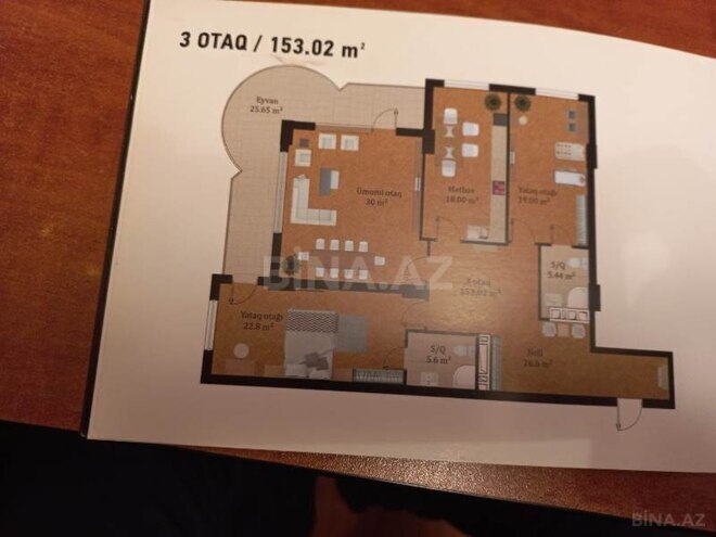 Satılır 3 otaqlı yeni tikili 159 m², Elmlər Akademiyası m., photo 8 from 9