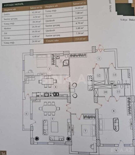 Satılır 4 otaqlı yeni tikili 219.5 m², Gənclik m., photo 4 from 10