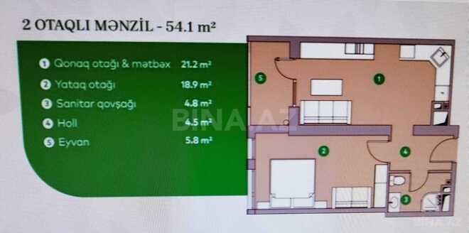 Продаётся 2-комн. новостройка 55 м², пос. 7-ой мкр, photo 5 from 14