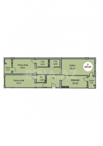 Satılır 3 otaqlı yeni tikili 158 m², 28 May m., photo 3 from 6