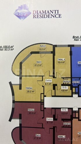 Satılır 2 otaqlı yeni tikili 101 m², Lökbatan q., photo 13 from 17
