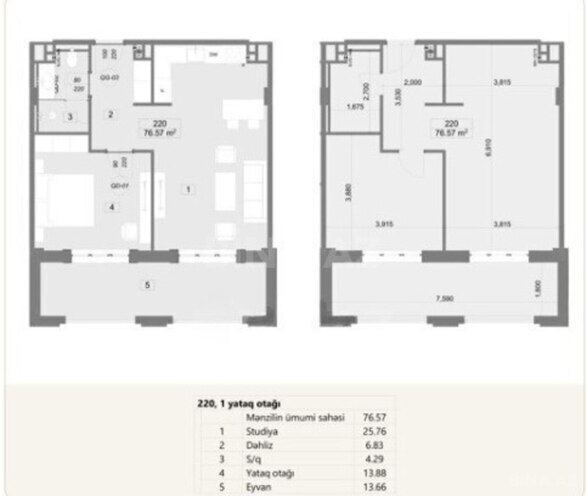 Satılır 2 otaqlı yeni tikili 79.5 m², Sea Breeze q., photo 9 from 10