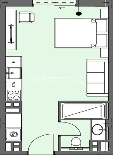 Продаётся 1-комн. новостройка 48.9 м², пос. Sea Breeze, photo 13 from 14