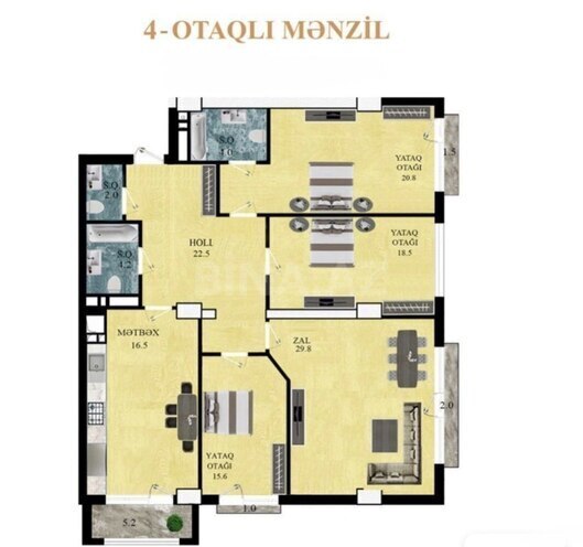 Продаётся 4-комн. новостройка 145 м², м. 28 мая, photo 6 from 20