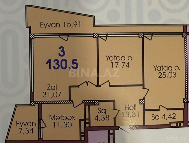 Продаётся 3-комн. новостройка 130.5 м², Насиминский  р., photo 4 from 10