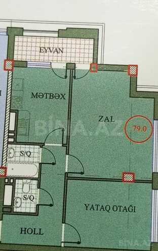 Продаётся 2-комн. новостройка 79 м², пос. Ени Гюнешли, photo 3 from 10