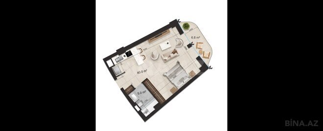 Продаётся 1-комн. новостройка 61.4 м², пос. Нардаран, photo 9 from 10