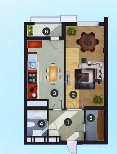 Satılır 1 otaqlı yeni tikili 65 m², Azadlıq Prospekti m., photo 3 from 7