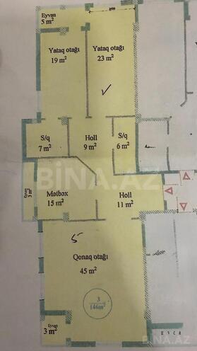 Продаётся 3-комн. новостройка 146 м², м. Нариман Нариманов, photo 12 from 21