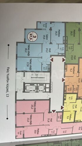 Продаётся 3-комн. новостройка 98 м², м. Нариман Нариманов, photo 3 from 27