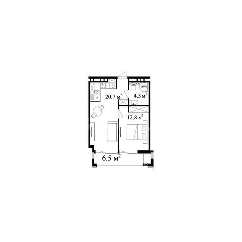 Satılır 2 otaqlı yeni tikili 54.9 m², Nardaran q., photo 7 from 8