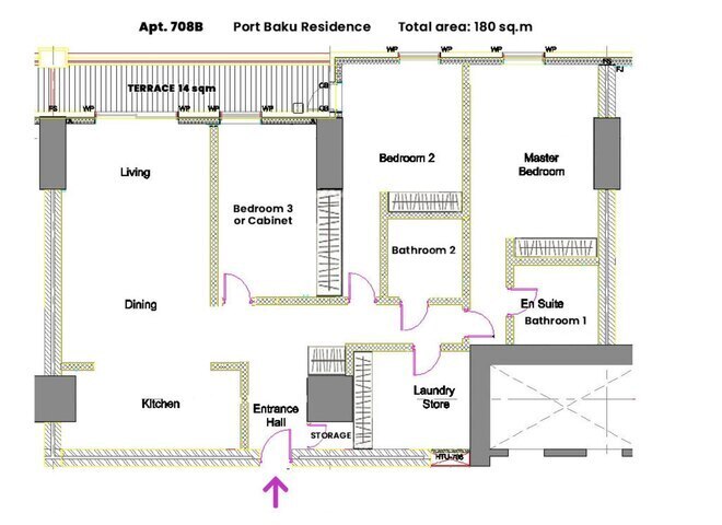 Сдаётся 4-комн. новостройка 230 м², м. 28 мая, photo 15 from 27