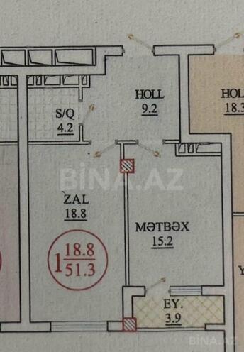 Satılır 1 otaqlı köhnə tikili 42 m², İnşaatçılar m., photo 9 from 11