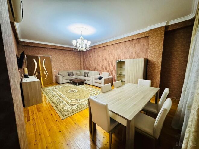 İcarəyə verilir 3 otaqlı yeni tikili 130 m², İnşaatçılar m., photo 3 from 14