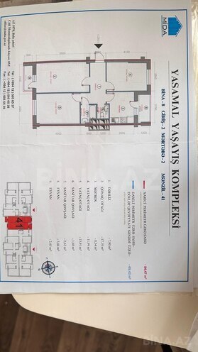 Satılır 3 otaqlı yeni tikili 85 m², Yasamal q., photo 18 from 19
