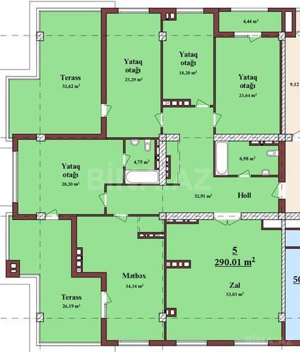 Satılır 5 otaqlı yeni tikili 280 m², Elmlər Akademiyası m., photo 11 from 22