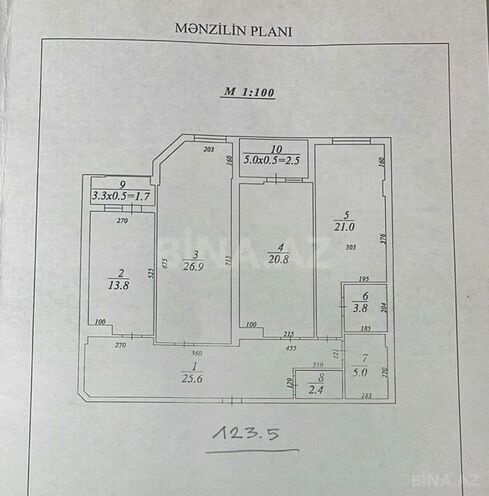 Satılır 3 otaqlı yeni tikili 130 m², 20 Yanvar m., photo 6 from 7
