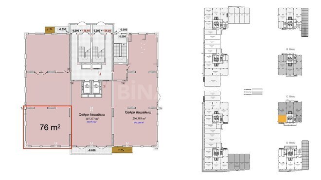 Satılır  obyekt 76 m², 20 Yanvar m., photo 14 from 15