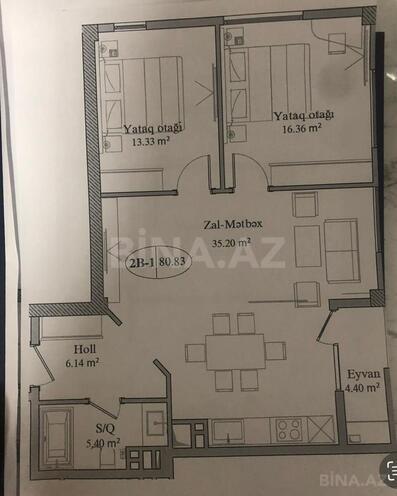 Satılır 3 otaqlı yeni tikili 81 m², 20 Yanvar m., photo 8 from 29