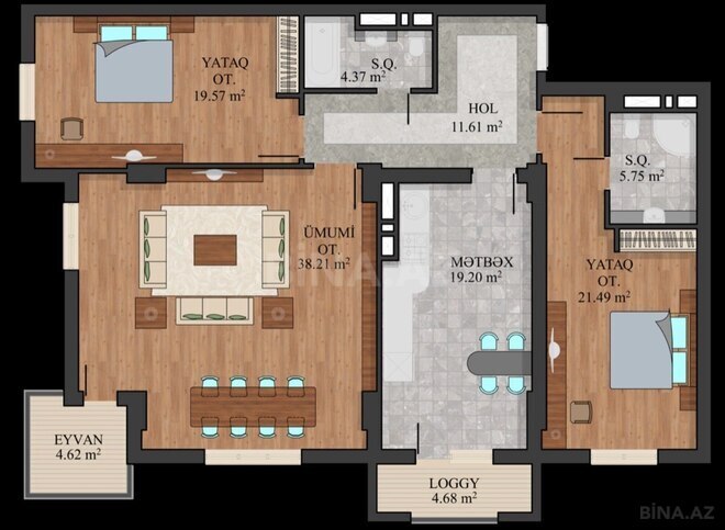 Продаётся 3-комн. новостройка 129 м², пос. Ази Асланова, photo 3 from 9