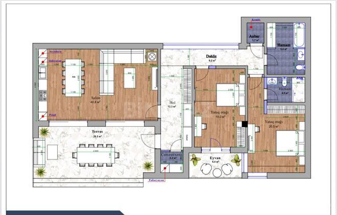 Продаётся 3-комн. дом/дача 125 м², пос. Нардаран, photo 5 from 15