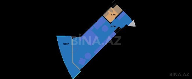 Продаётся 1-комн. новостройка 55.2 м², пос. Нардаран, photo 7 from 8