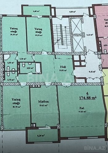 Продаётся 4-комн. новостройка 175 м², м. Элмляр Академиясы, photo 6 from 13