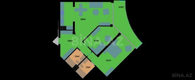 Satılır 3 otaqlı yeni tikili 132.6 m², Nardaran q., photo 7 from 8