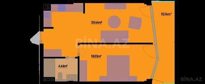 Продаётся 2-комн. новостройка 71.6 м², пос. Нардаран, photo 7 from 8