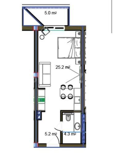 Продаётся 1-комн. новостройка 46.7 м², пос. Sea Breeze, photo 8 from 9