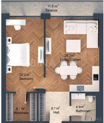 Satılır 2 otaqlı yeni tikili 91.9 m², Sea Breeze q., photo 9 from 13