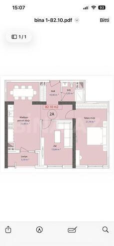 Satılır 2 otaqlı yeni tikili 82.1 m², 7-ci mikrorayon q., photo 5 from 12
