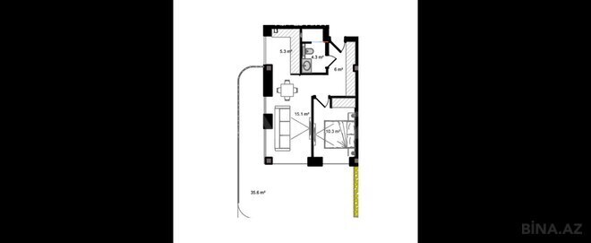 Продаётся 2-комн. новостройка 90.2 м², пос. Нардаран, photo 7 from 8