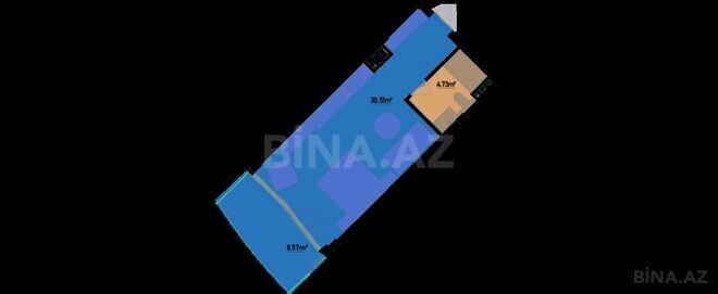 Продаётся 1-комн. новостройка 50 м², пос. Нардаран, photo 7 from 8