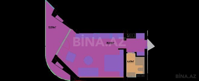 Продаётся 1-комн. новостройка 63.1 м², пос. Нардаран, photo 7 from 8