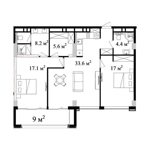 Satılır 3 otaqlı yeni tikili 115 m², Nardaran q., photo 7 from 8