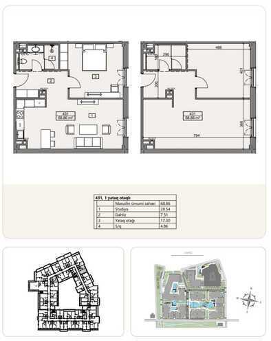 Продаётся 2-комн. новостройка 68.9 м², пос. Sea Breeze, photo 3 from 15