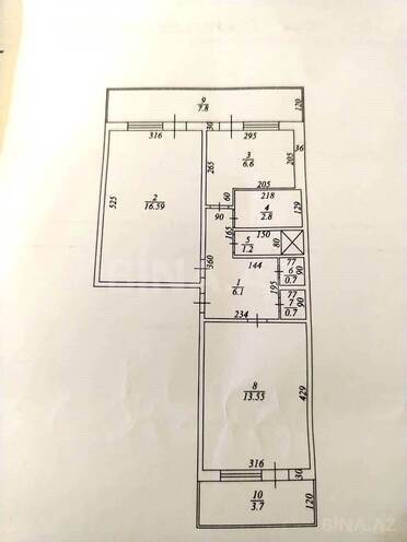 Продаётся 2-комн. вторичка 60 м², Хатаинский р., photo 24 from 25