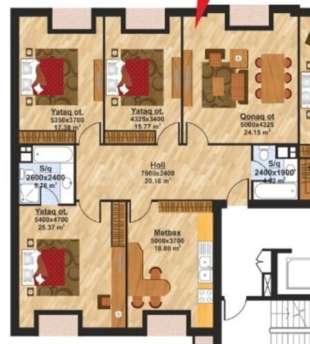 Продаётся 4-комн. новостройка 148 м², пос. Аг шехер, photo 8 from 9