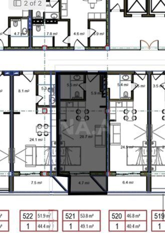 Satılır 1 otaqlı yeni tikili 54 m², Sea Breeze q., photo 8 from 11