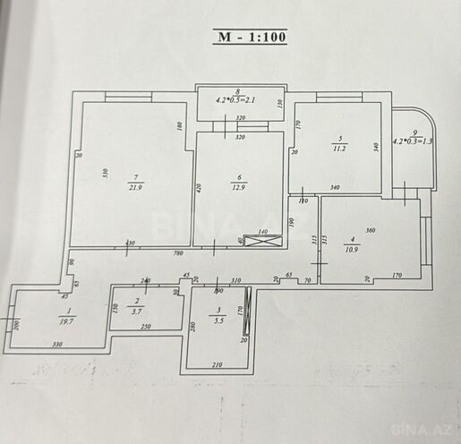 Продаётся 3-комн. новостройка 115 м², м. Ази Асланов, photo 15 from 16