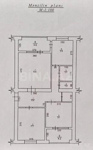 Продаётся 3-комн. вторичка 80 м², м. Кара Караев, photo 13 from 16