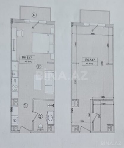 Satılır 2 otaqlı yeni tikili 44 m², Bilgəh q., photo 5 from 9