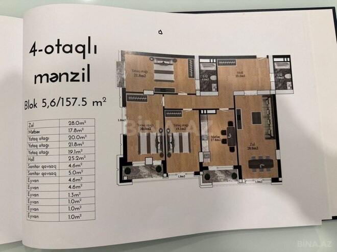 Продаётся 3-комн. новостройка 158 м², м. Низами, photo 5 from 18