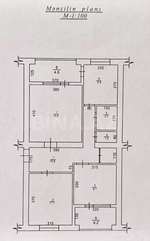 Продаётся 3-комн. вторичка 80 м², м. Кара Караев, photo 24 from 27