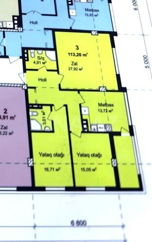 Satılır 3 otaqlı yeni tikili 114 m², Qara Qarayev m., photo 4 from 21