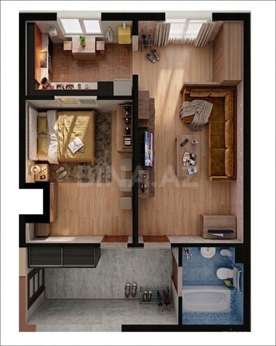 Продаётся 2-комн. новостройка 56 м², м. Мемар Аджеми, photo 14 from 16