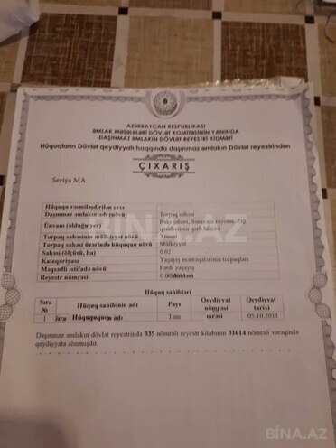 Satılır  torpaq 2 sot, Yeni Günəşli q., photo 3 from 4
