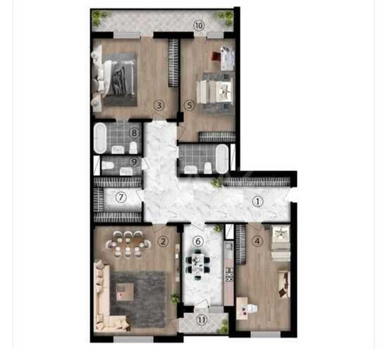 Satılır 4 otaqlı yeni tikili 182 m², 28 May m., photo 3 from 15